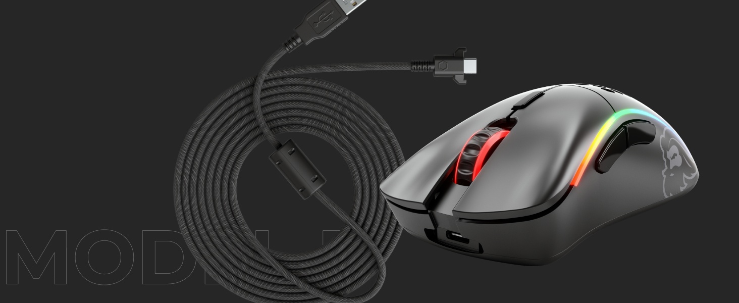 Glorious Gaming Model D Wireless Souris de jeu sans fil, Superlégère, 69 g, sans fil 2,4 GHz