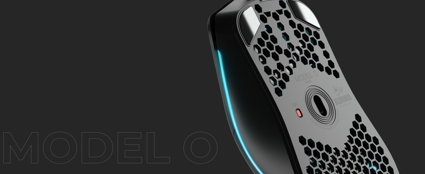 Glorious Gaming Model O Wireless Gaming Mouse - Superlicht, 69g Honingraatontwerp, RGB, Ambidextrous