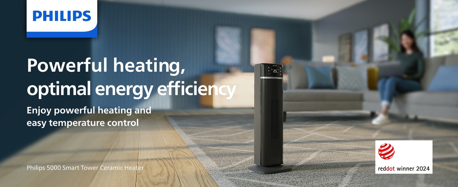 5000 Series Smart Tower Ceramic Heater | Home Life Products | Philips