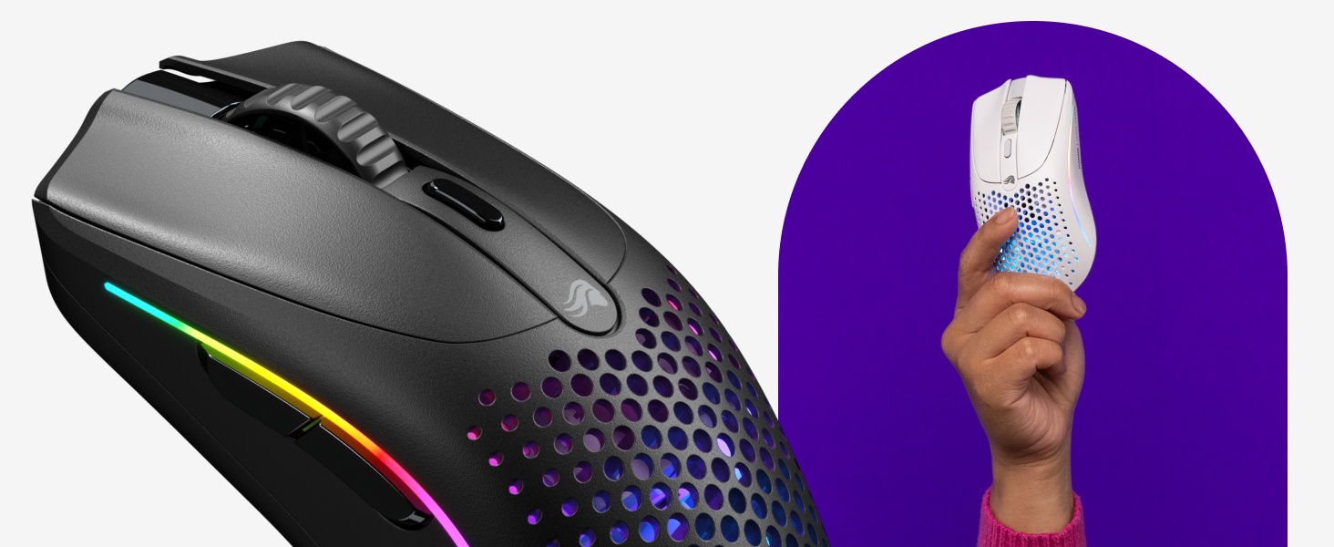 Glorious Model O 2 Mini gaming-muis, superlicht, 26K optische sensor, Motion Sync, 6 knoppen