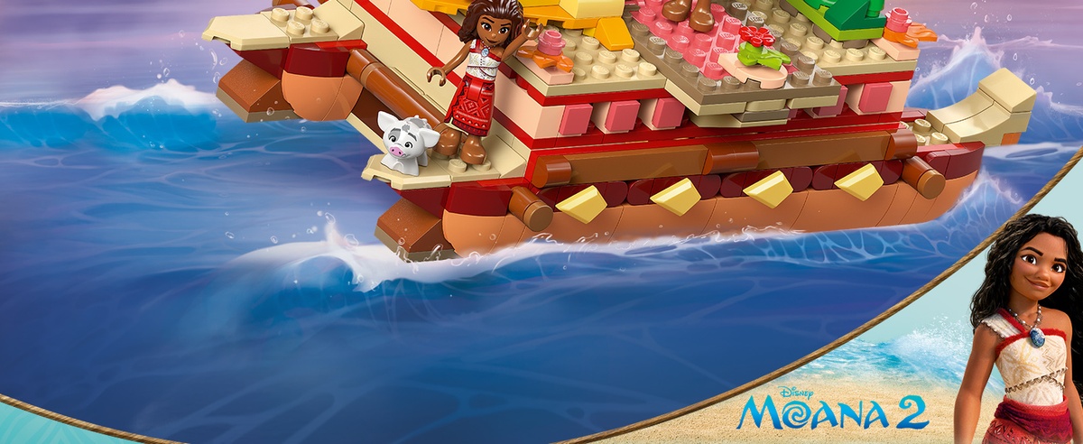 LEGO 43270 Disney Vaiana's avonturenkano - Unieke Bricks - Passie