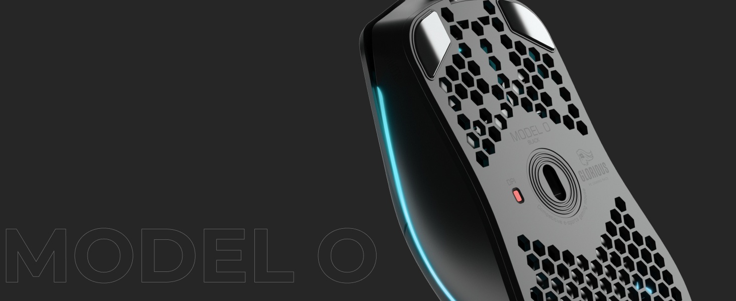 Glorious Gaming Model O Wireless Gaming Mouse - Superlight, 69g  Honeycomb Design, RGB, Ambidextrous