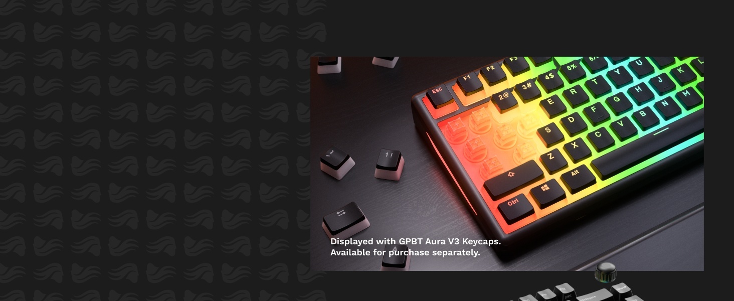 Verander je toetsenbord in een levendige lichtshow met transparante RGB-keycaps.