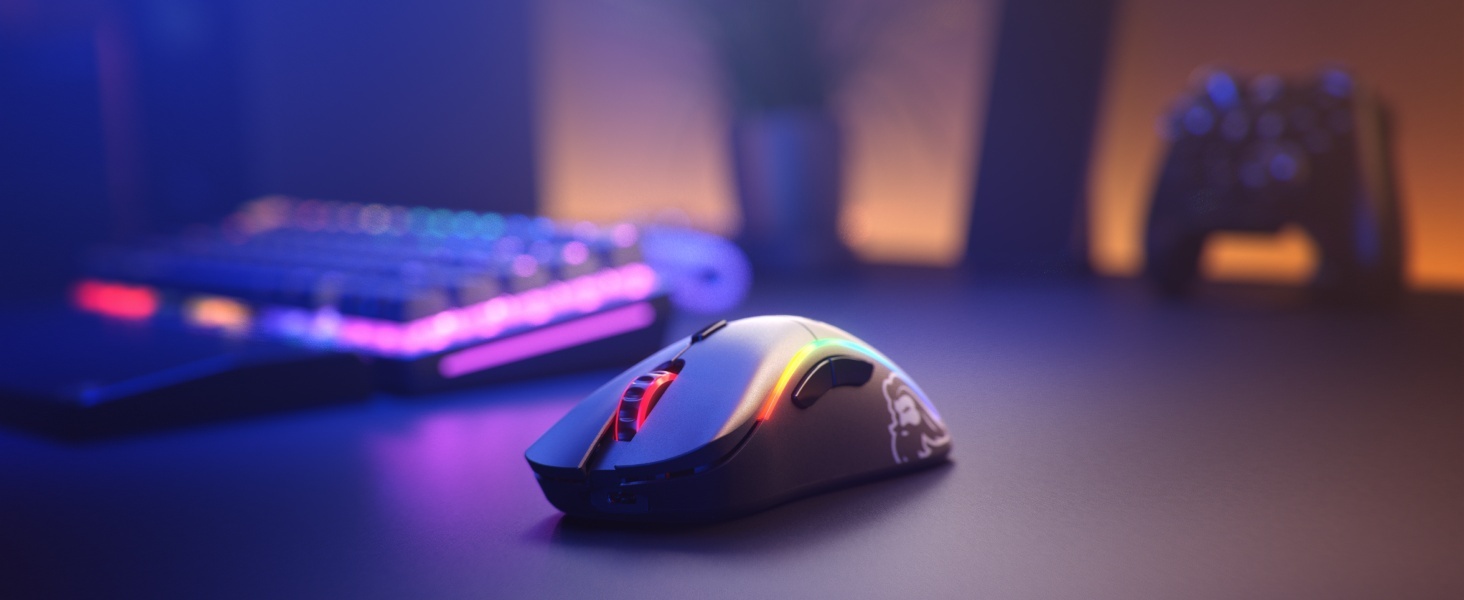 Glorious Gaming Model D Wireless Gaming Mouse - 69g Superlight, Lag Free 2.4Ghz Wireless, Ergonomic