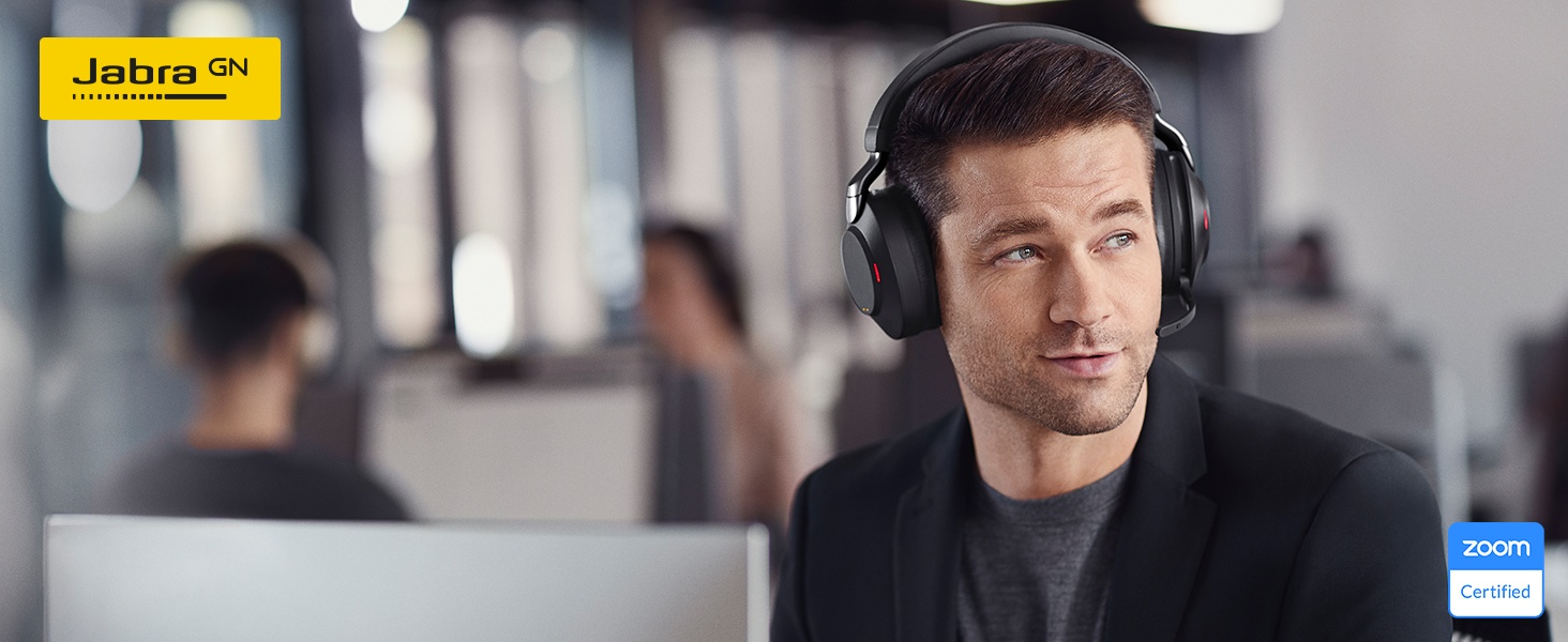 Evolve2 85 schnurloses Headset mit aktiver Geräuschunterdrückung. Integrierte Busylight. Bluetooth