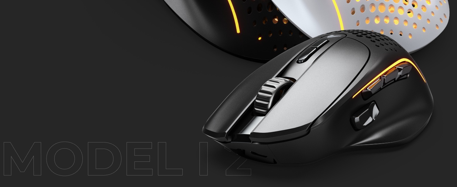 Glorious Model I 2 Wireless Gaming Mouse - Hybrid 2.4Ghz & Bluetooth, 75g Superlight, 9 buttons