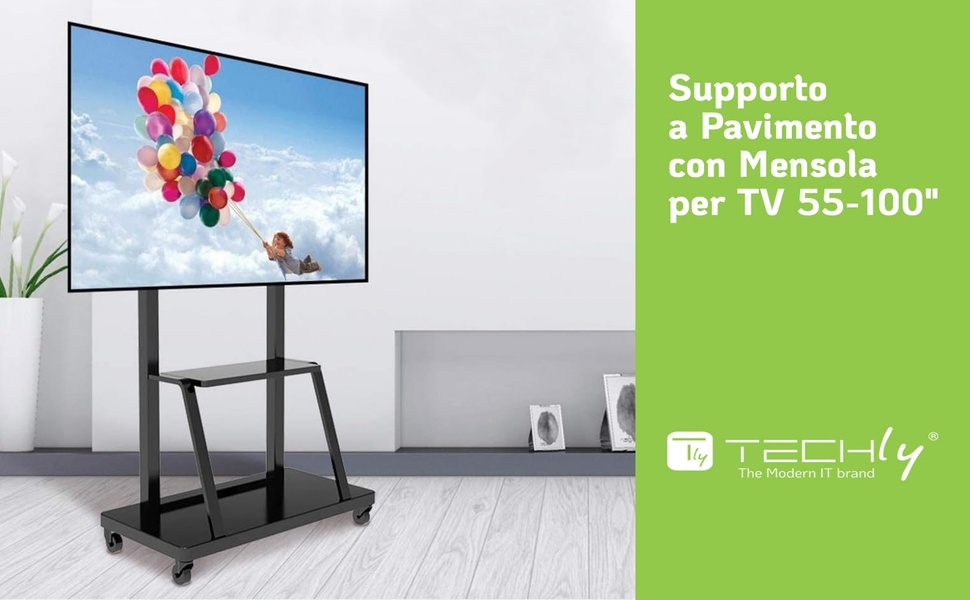Stand da pavimento per tv e lettore