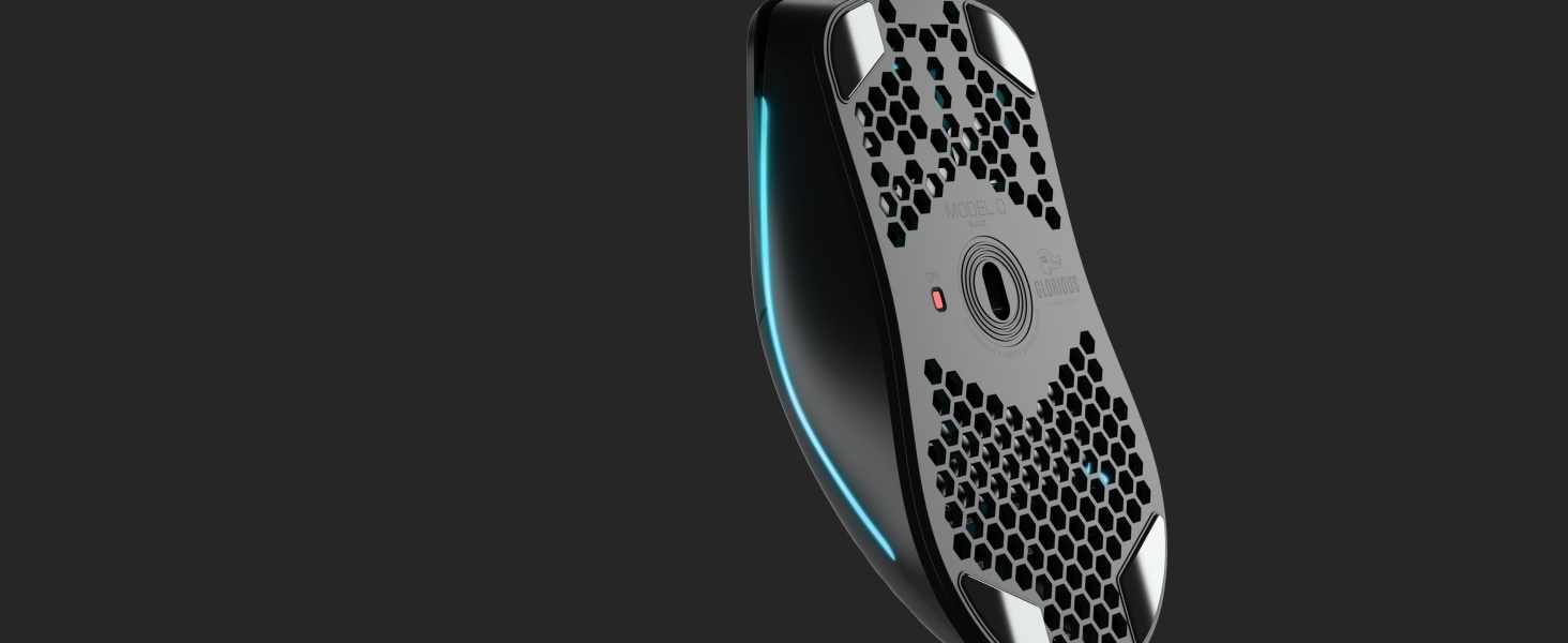 Glorious Gaming Model O Souris de jeu filaire - 67 g, design super léger en nid d’abeille, RGB