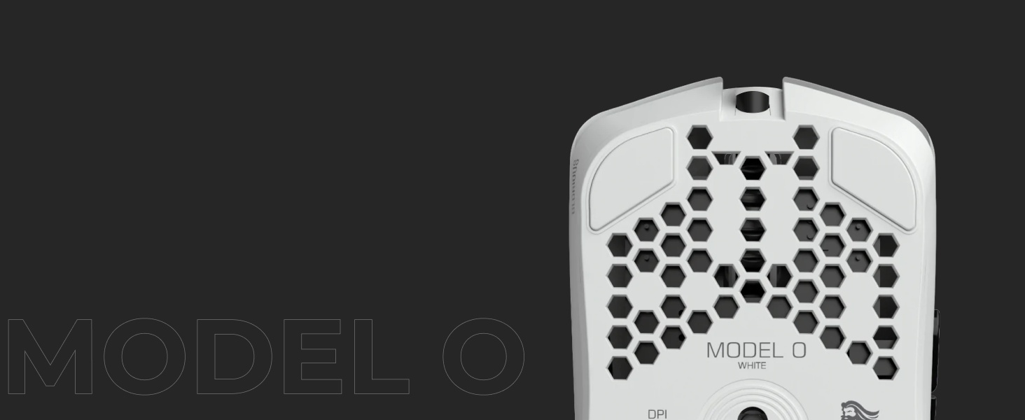 Glorious Gaming Model O Wireless Gaming Mouse - Superlight, 69g  Honeycomb Design, RGB, Ambidextrous
