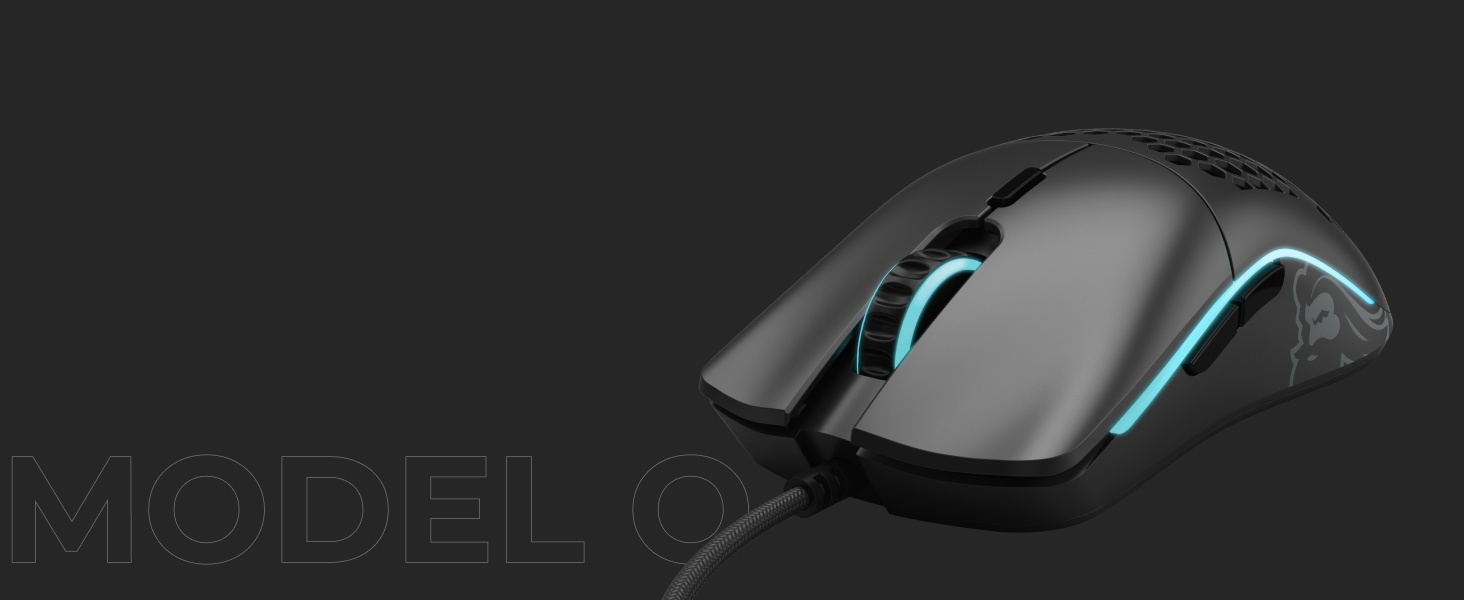 Glorious Gaming Model O Wireless Gaming Mouse - Superlight, 69g  Honeycomb Design, RGB, Ambidextrous