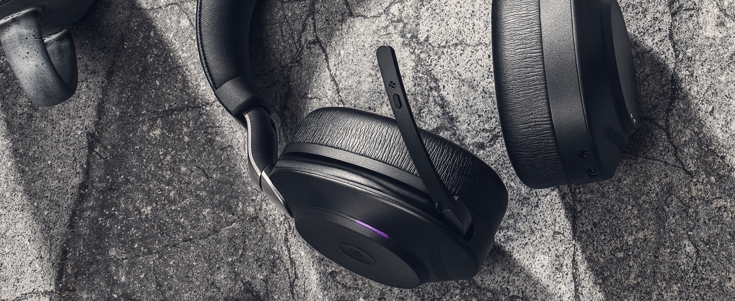 Evolve2 85 schnurloses Headset mit aktiver Geräuschunterdrückung. Integrierte Busylight. Bluetooth