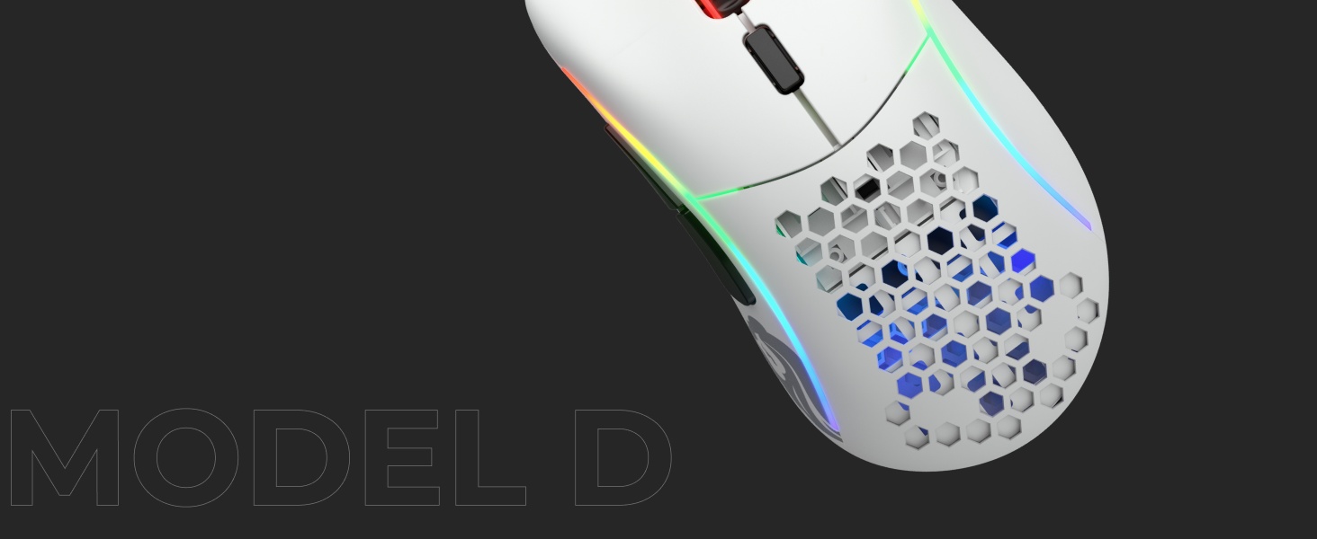 Glorious Gaming Model D Wireless Souris de jeu sans fil, Superlégère, 69 g, sans fil 2,4 GHz 