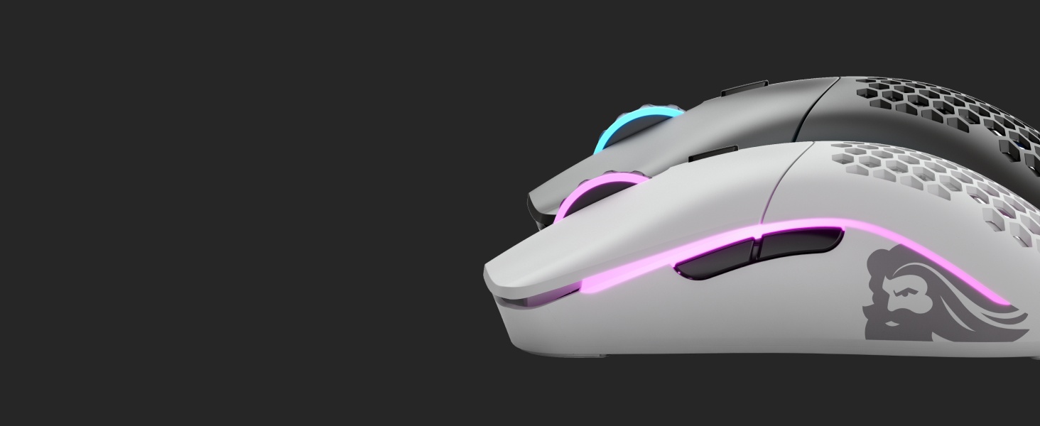 Glorious Gaming Model O Wireless Gaming Mouse - Superlight, 69g  Honeycomb Design, RGB, Ambidextrous