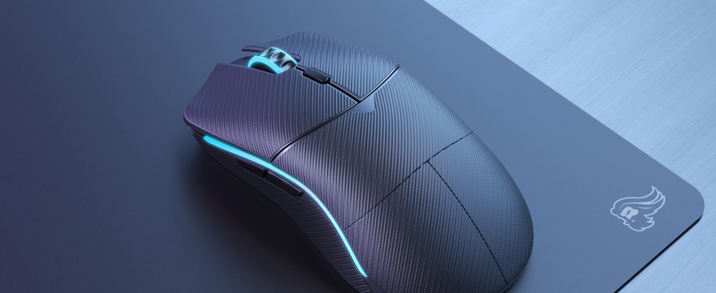 Glorious Gaming Model O Wireless Gaming Mouse - Superlight, 69g  Honeycomb Design, RGB, Ambidextrous