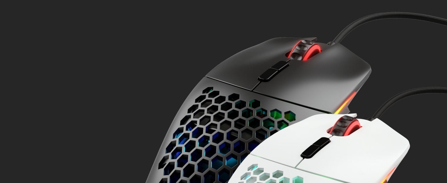 Glorious Gaming Model I Bedrade Gamingmuis - 69g Superlicht, 2 Verwisselbare Knoppen, RGB, PTFE Voeten