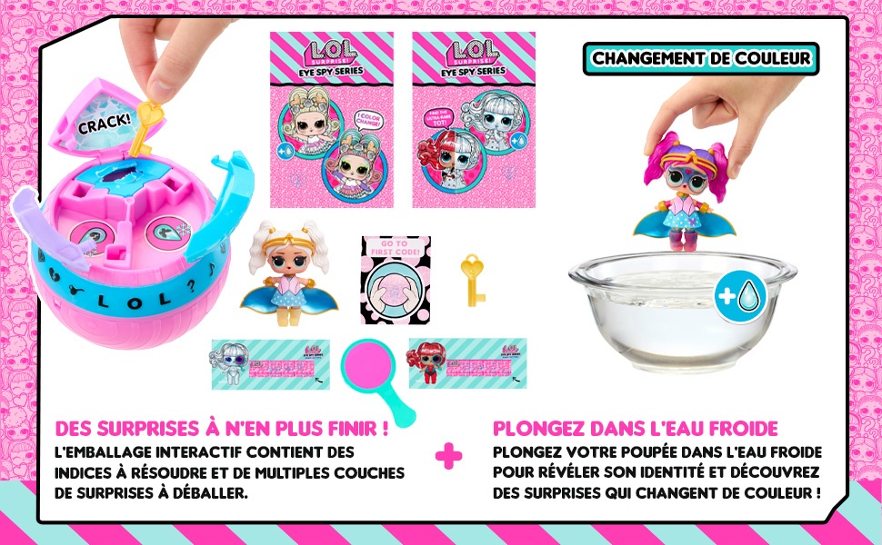 L.O.L. Surprise! Mermaids Baby Sisters - Avec Queues Qui Changent De Couleur, Assortiment