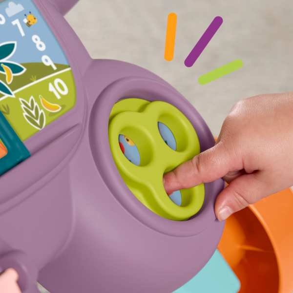Trotteur D'éveil Musical Fisher-Price Singe Violet - Avec Lumières, Activités Et Musique, Pour Bébés De 6 Mois Et Plus, JGW90 - 4