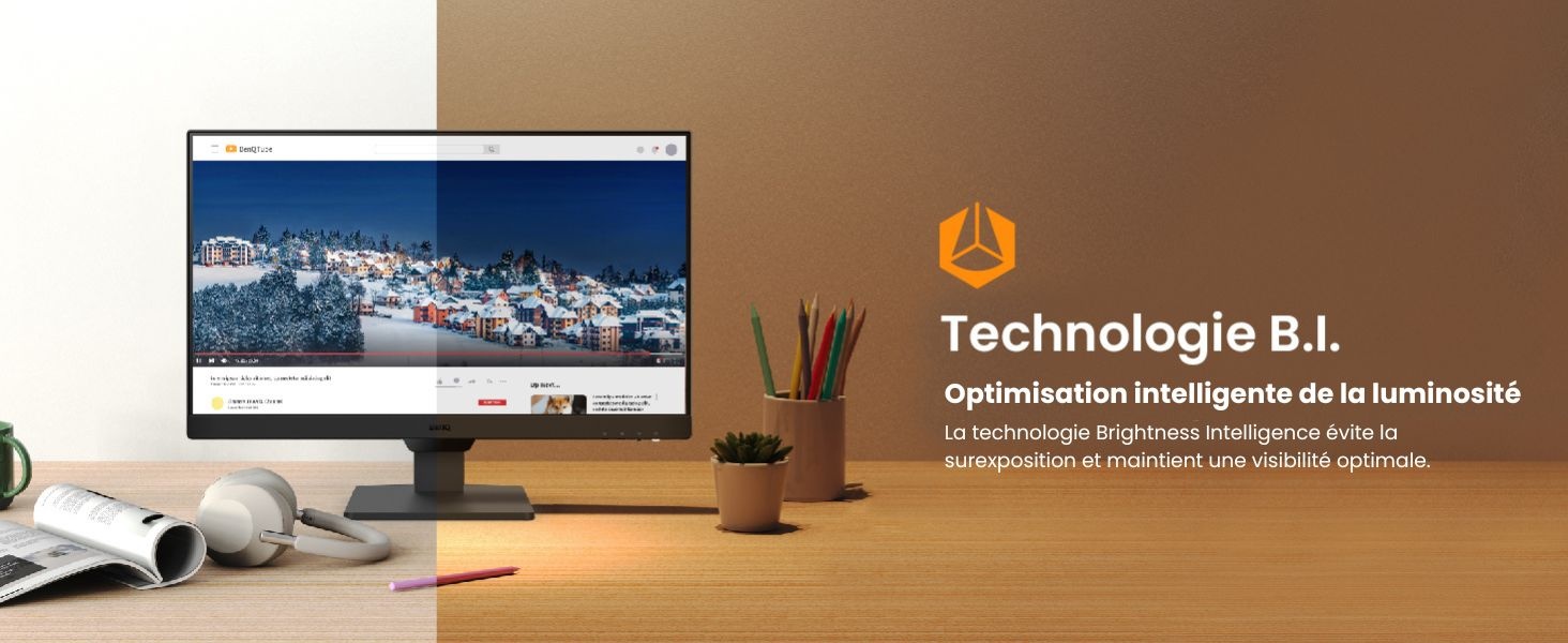 moniteur gw2490e technologie eye-care pour le confort visuel et préserve la qualité des couleurs