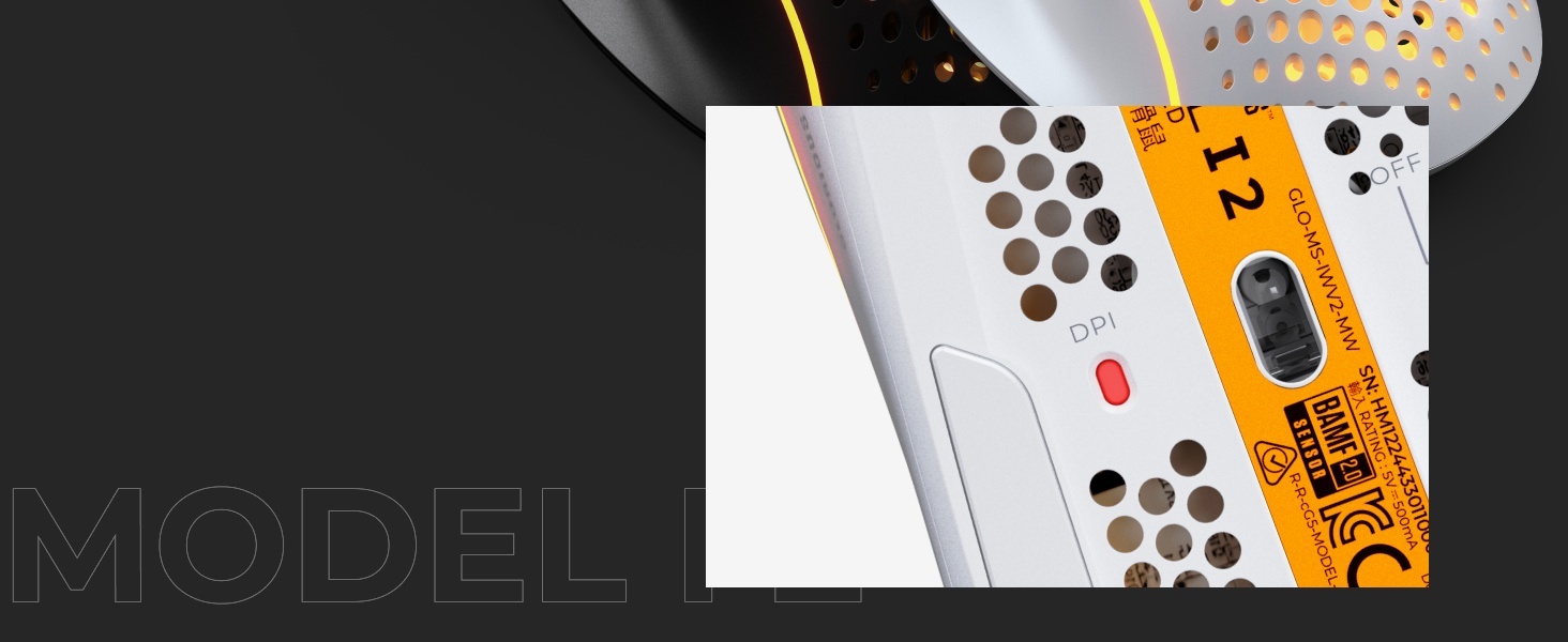 Glorious Model I 2 Wireless Gaming Mouse - Hybrid 2.4Ghz & Bluetooth, 75g Superlight, 9 buttons