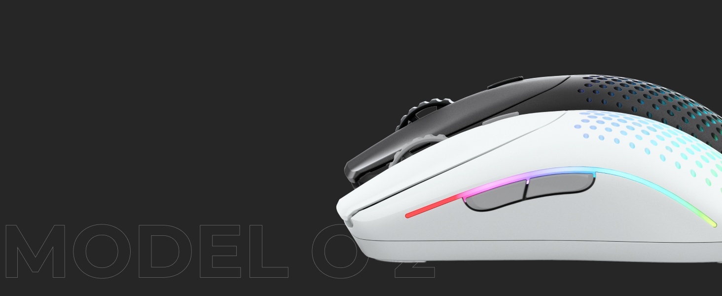 Glorious Gaming Model O 2 Wireless Gaming Mouse - Hybrid 2.4GHz & Bluetooth Wireless, 68g Superlight