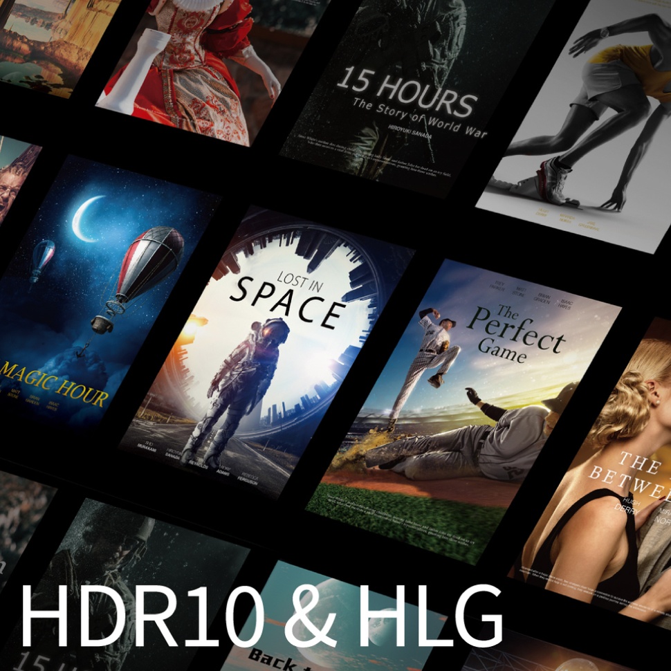 W1800 supercharged by HDR10 & HLG support