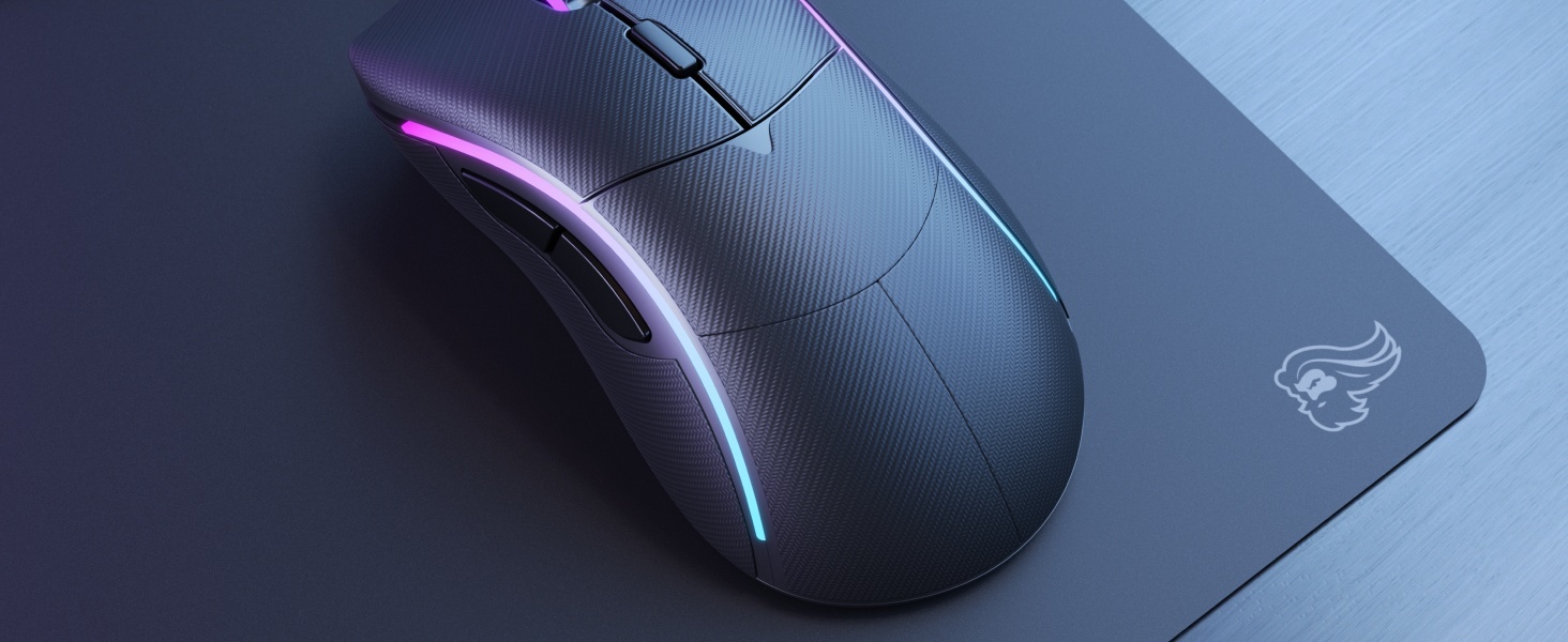 Glorious Gaming Model D Wireless Gaming Mouse - 69g Superlight, Lag Free 2.4Ghz Wireless, Ergonomic