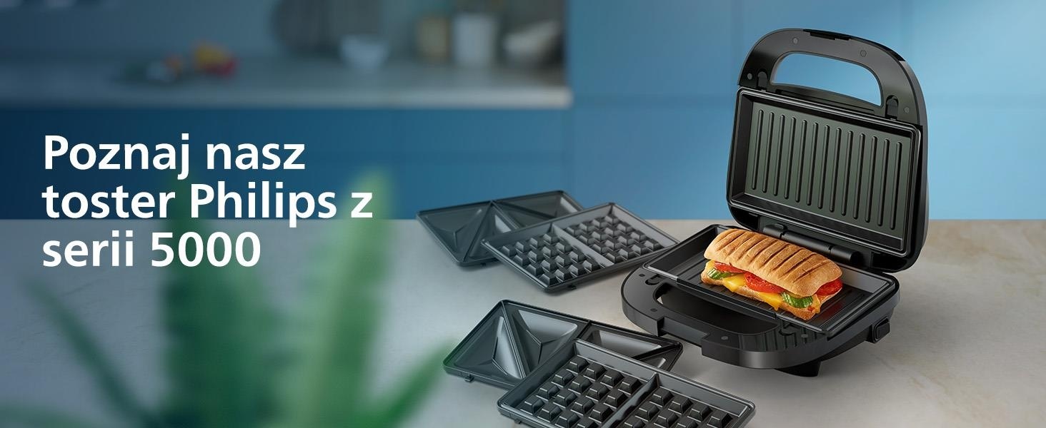 ★4本セット★PHILIPSMASTER SDW-TGMini 50W生産終了品 Seria 5000 Opiekacz do kanapek | Produkty Życia Kuchennego | Philips