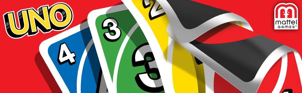 Mattel Games W2087 UNO kaartspel, geschikt voor 2 tot 10 spelers, speelduur ca. 15 minuten.