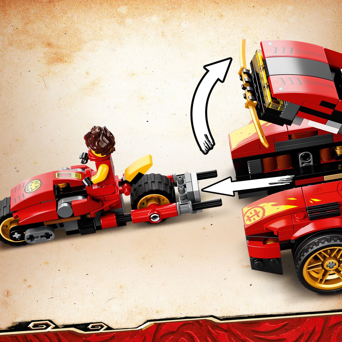 LEGO® 71737 X-1 Ninja Supercar - ToyPro