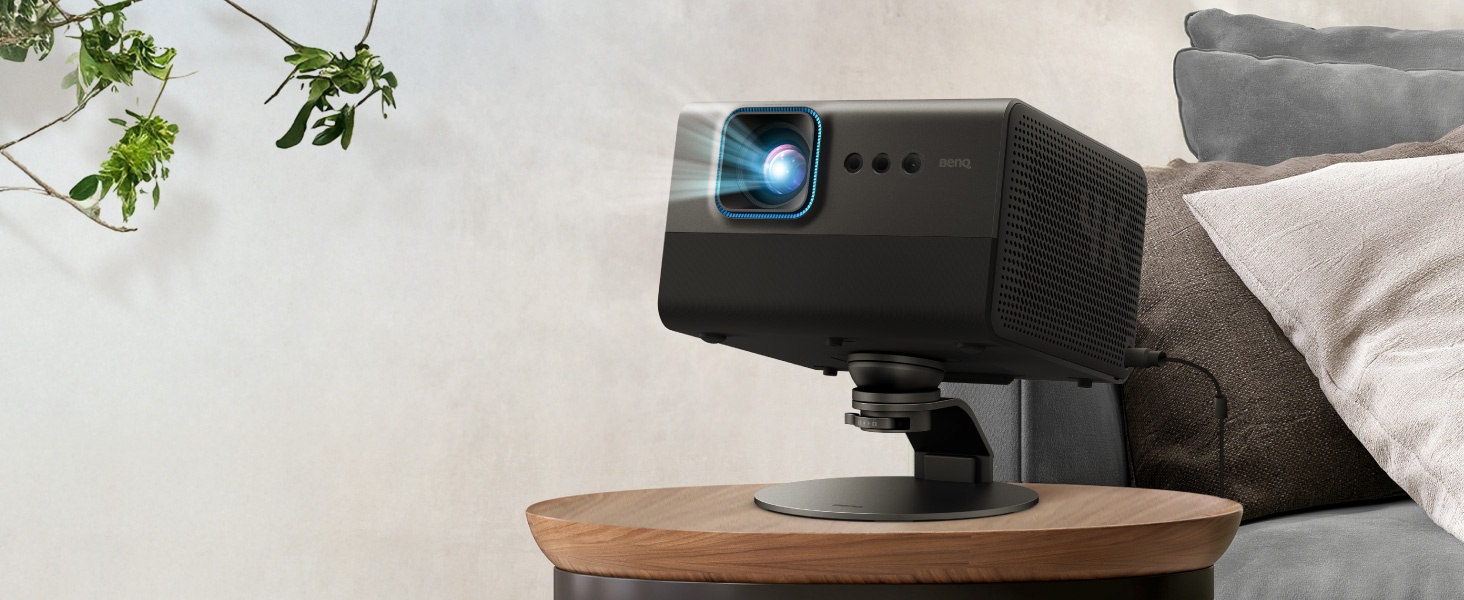 BenQ projector stand, desktop projector mount, adjustable tilt, 360 rotation, universal 1/4" screw