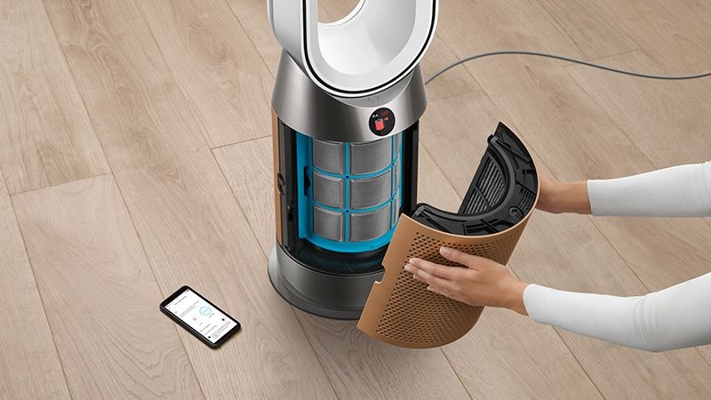 Dyson Purifier Hot + Cool HP09 Formald�hyde - Purificateur d'air, chauffage, ventilateur sans pale - blanc/or image 27 | Rakuten