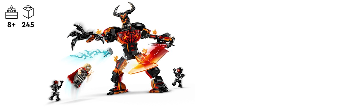 LEGO Thor vs. personaggio costruibile di Surtur ( 245 pz ) MARVEL