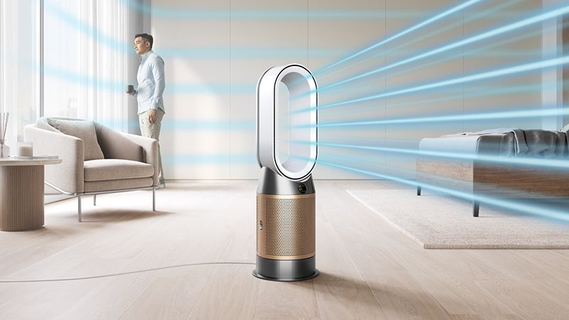Dyson Purifier Hot + Cool HP09 Formald�hyde - Purificateur d'air, chauffage, ventilateur sans pale - blanc/or image 21 | Rakuten