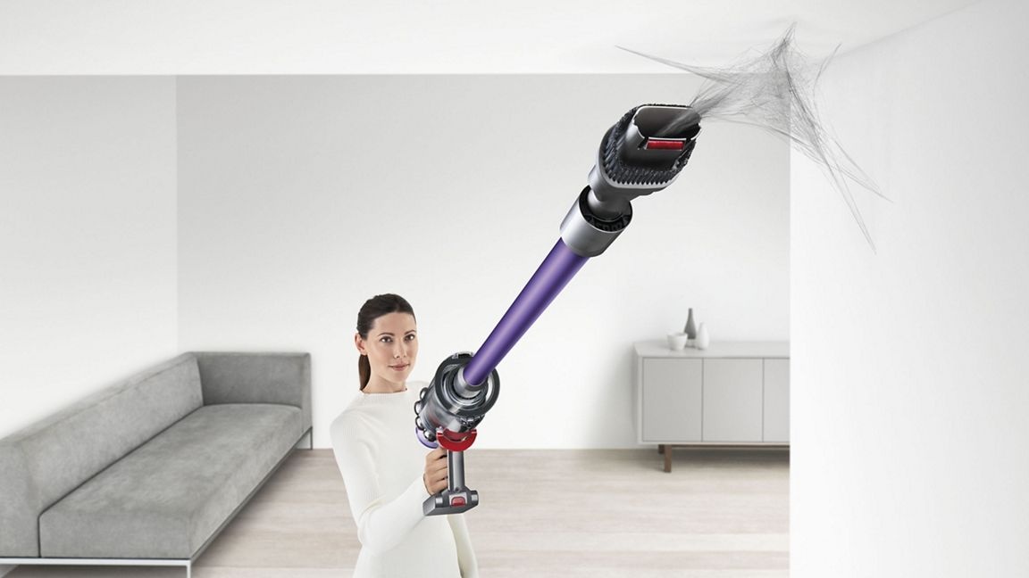 Dyson V11 - Aspirateur - balai/� main (2-en-1) - sans sac - sans fil - bleu/nickel chargeur inclus image 7 | Rakuten