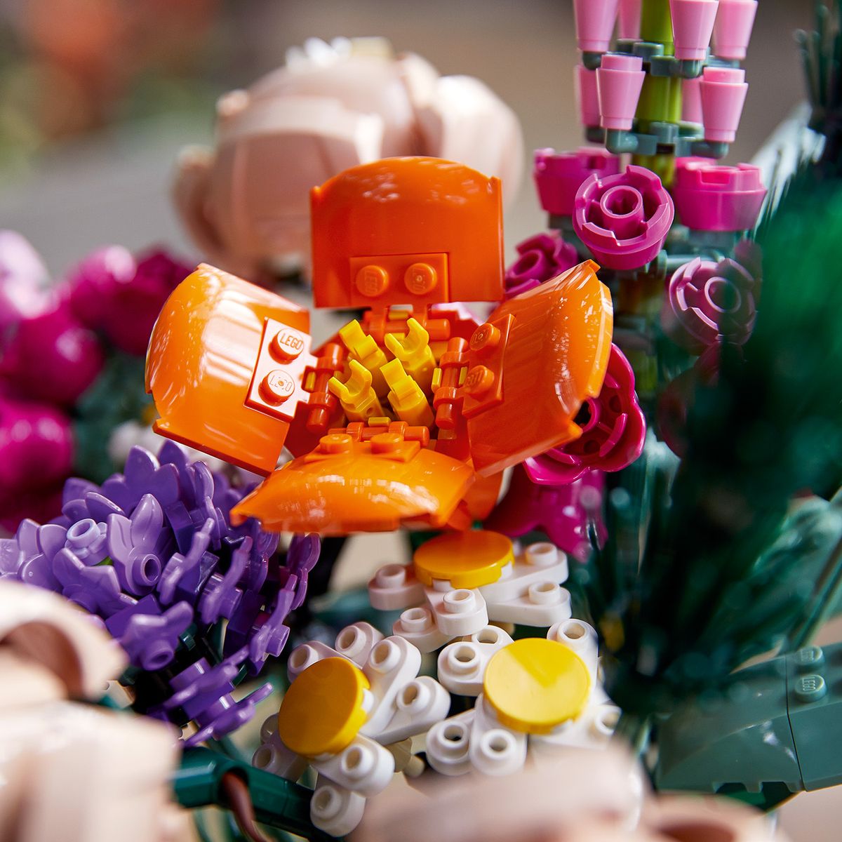 LEGO Flower Bouquet set fully assembled