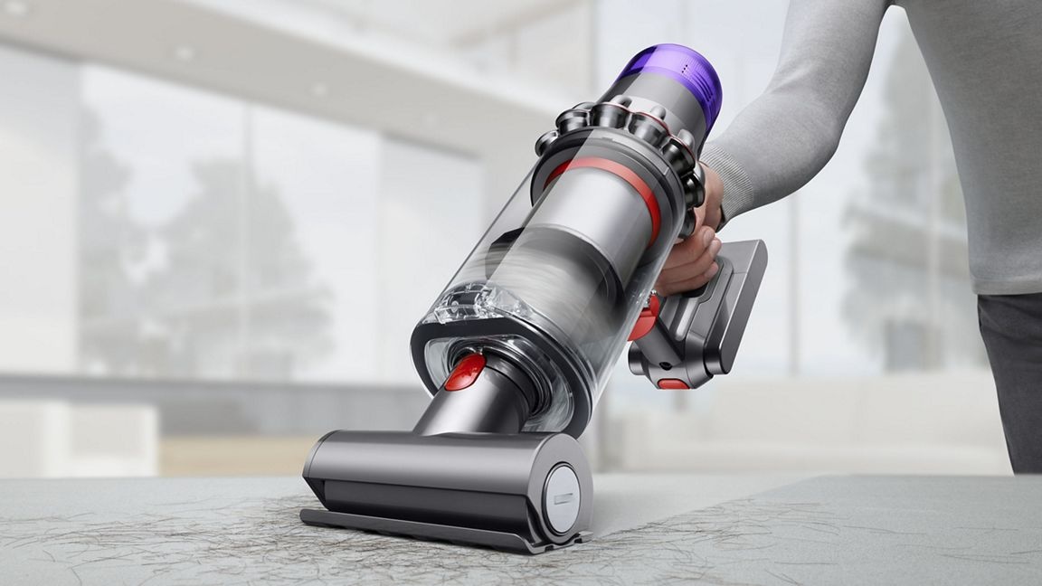 Dyson V11 - Aspirateur - balai/� main (2-en-1) - sans sac - sans fil - bleu/nickel chargeur inclus image 6 | Rakuten
