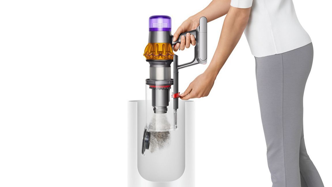 Dyson V15 Detect Absolute - Aspirateur balai jaune/nickel chargeur inclus image 9 | Rakuten