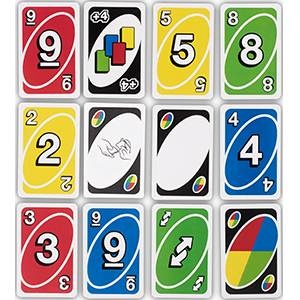 Mattel Games W2087 UNO kaartspel, geschikt voor 2 tot 10 spelers, speelduur ca. 15 minuten.