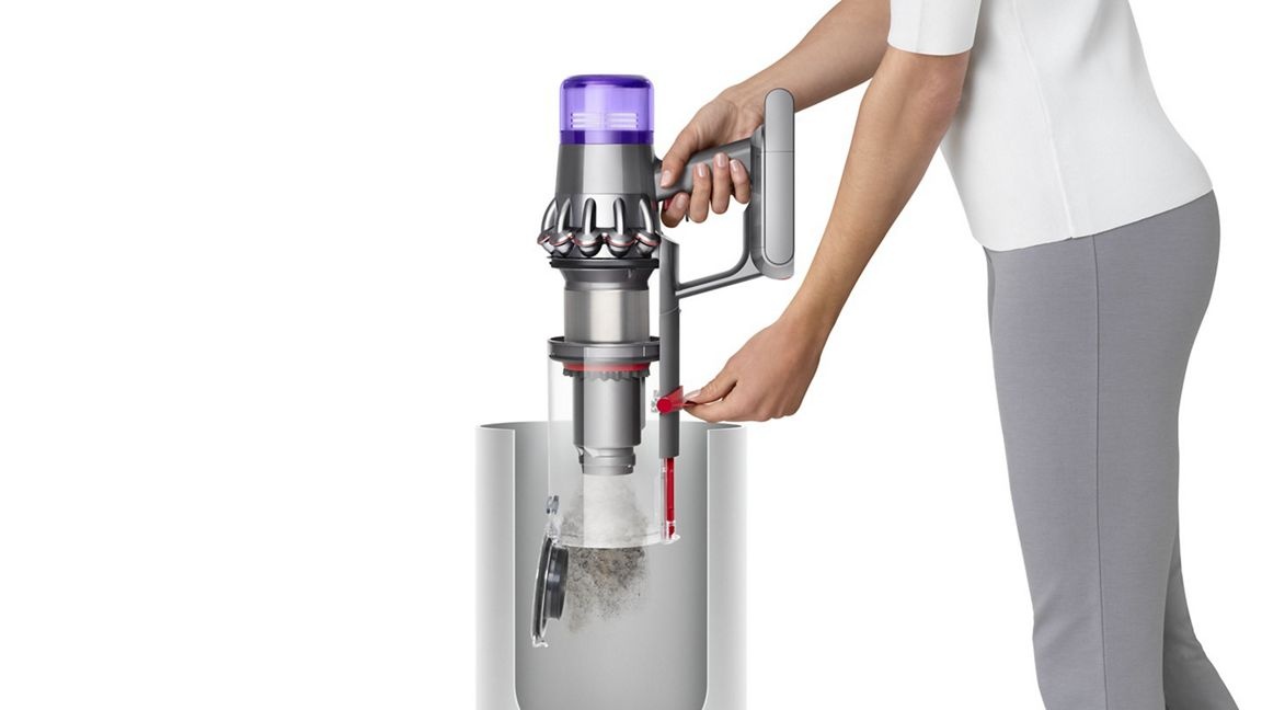 Dyson V11 - Aspirateur - balai/� main (2-en-1) - sans sac - sans fil - bleu/nickel chargeur inclus image 8 | Rakuten